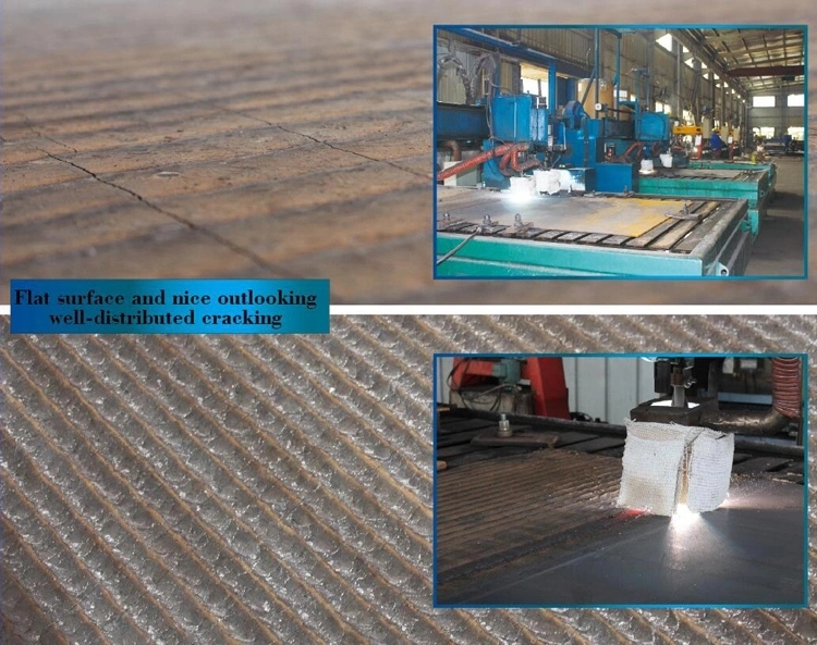 Hardfacing 6+6mm Surfacing Composite Wear Resistant Steel Plate