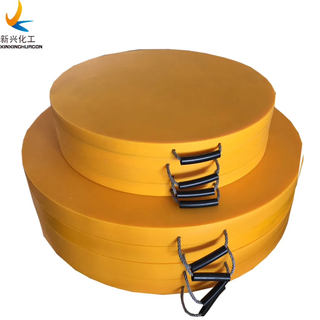 Durable Wear-Resistant Jack Pads UHMWPE Crane Outrigger Pads for Heavy Duty Equipment Leg Support Pads