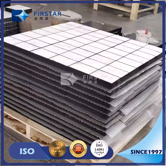 Stoßabsorbierende Verschleißauskleidungen des Lieferanten / mit Keramik ausgekleidete Gummiauskleidungen